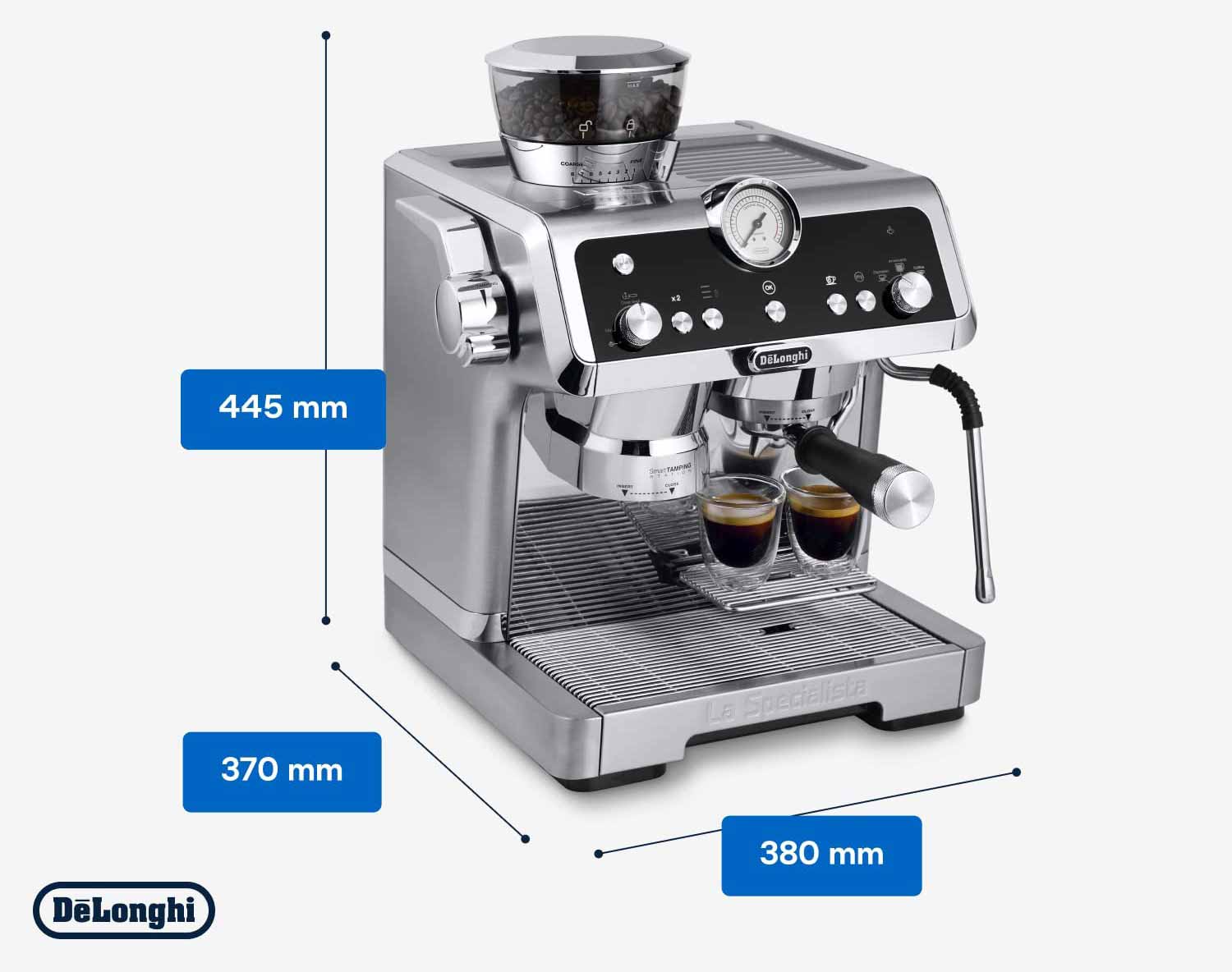 De'Longhi Specialista Prestigio EC9355.M dimensions